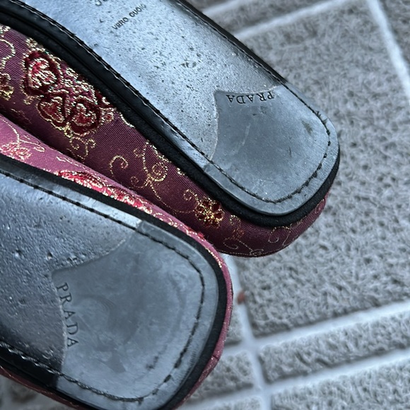 PRADA Jacquard Fabric Ballet Flats Size 35 1/2 - Picture 6 of 7